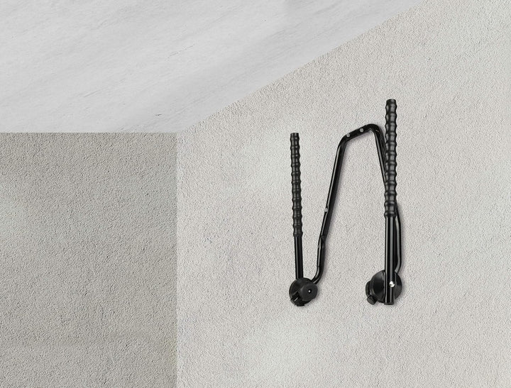 Eufab 16404 Garagen-Wandhalter 3 Fahrräder, (B x H) 550 mm x 550 mm Wandhalter für 3 Fahrräder, Wand
