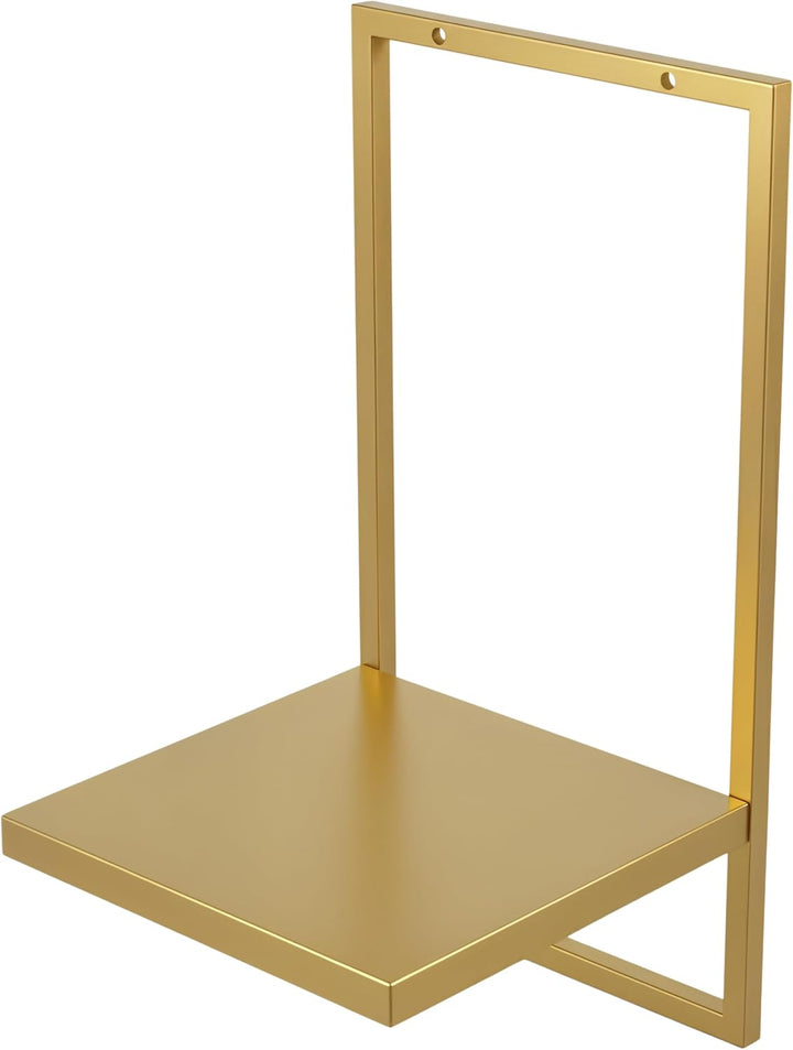 UNO RIPIANI Metall-Wandregal – Wandboard zur Wandmontage, pulverbeschichtet, modern, 20×21×40 cm, Ab