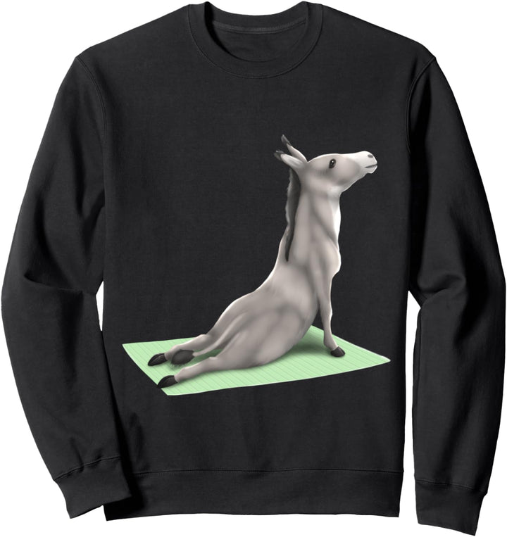 Donkey Yoga Pose Meditation Zen Workout Exercise Funny Sweatshirt