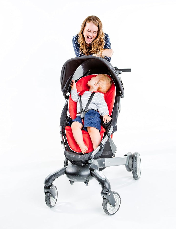 4moms 2000213 Stoffbezug für origami Kinderwagen, rot, rot