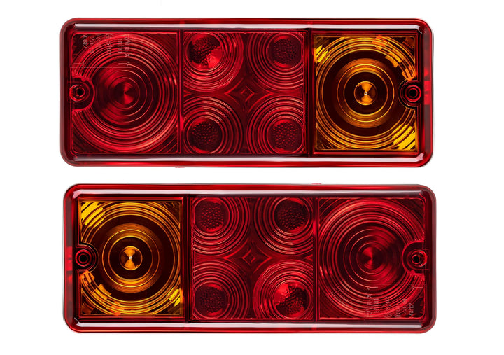 AUTOLIGHT 24 2 x Dreikammerleuchte DDR Rückleuchte Anhänger Rücklicht Anhängerleuchte