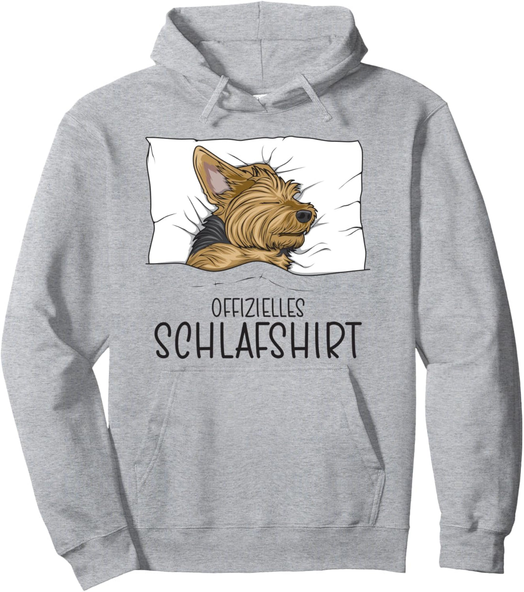 Offizielles Schlafshirt Yorkie Schlafanzug Yorkshire Terrier Pullover Hoodie