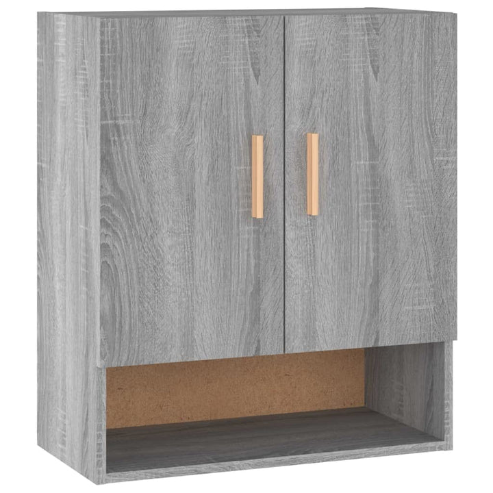 vidaXL Wandschrank Hängeschrank Bücherschrank Mehrzweckschrank Lagerschrank Schrank Wohnzimmer Grau