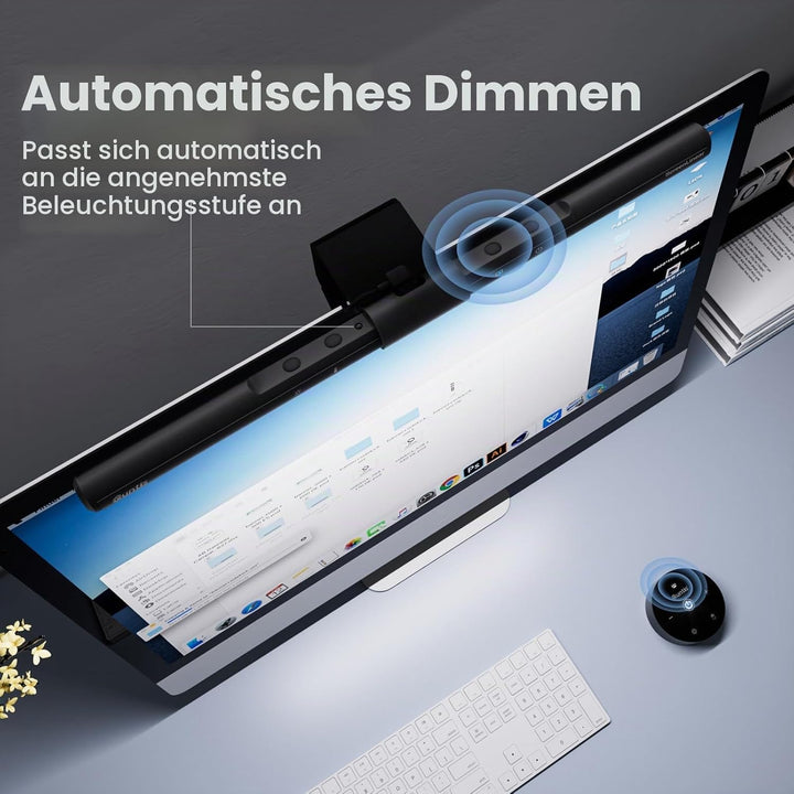 Quntis Computer Monitor Lampe LED USB mit Touch Control, Monitor Light Bar mit Anti-blauem Licht, Bi