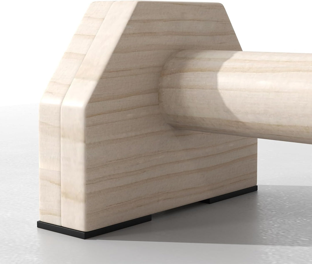 SPORTNOW 2er-Set Liegestützgriffe rutschfest Push Up Griffe aus Holz Parallettes Liegestützen für Mu