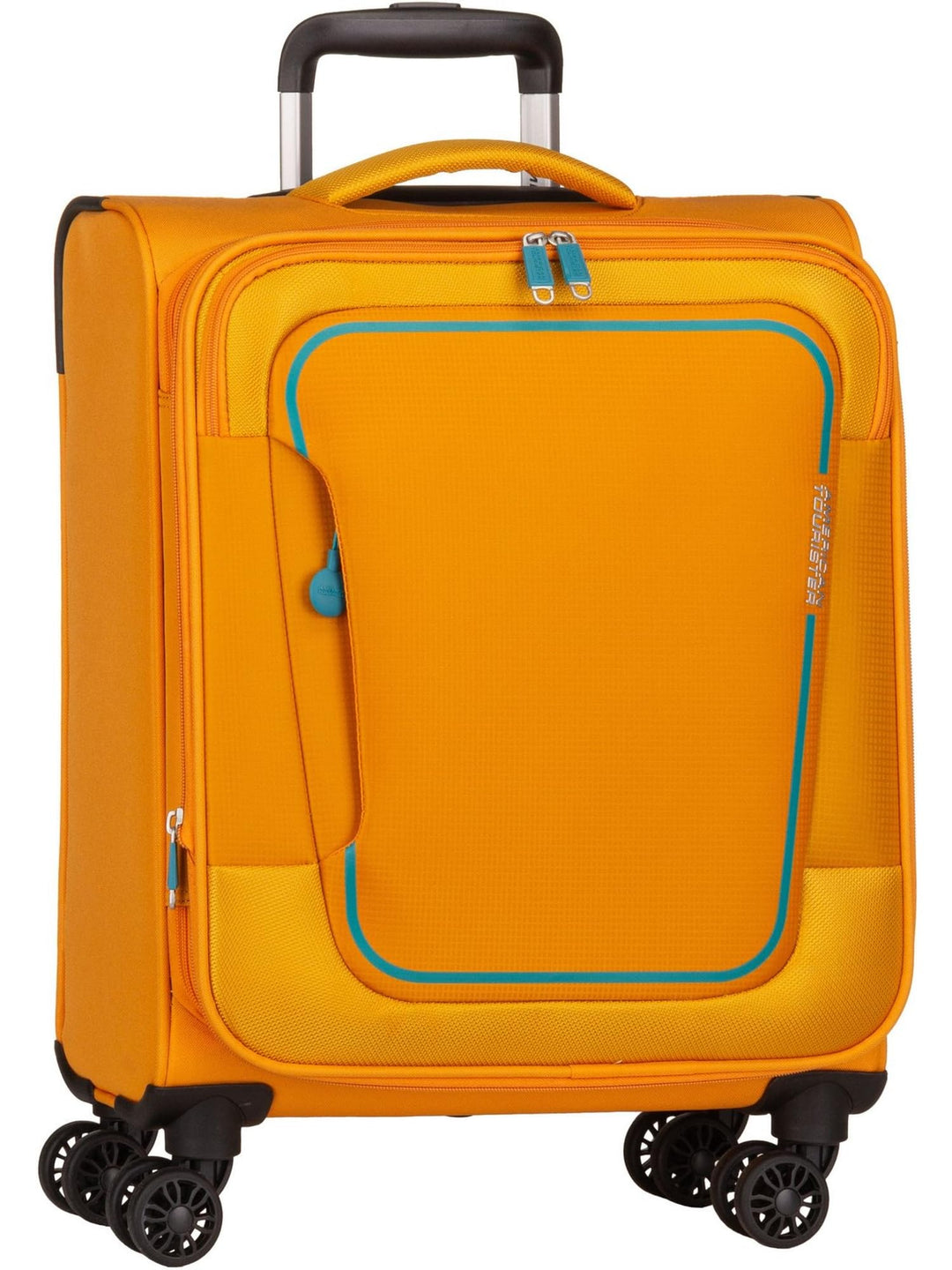 American Tourister Pulsonic - Spinner S, Erweiterbar Handgepäck, 55 cm, 40.5/43.5 L, Gelb (Sunset Ye