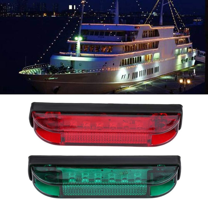 KIMISS 4Pcs Navigation RED & GREEN wasserdichte Signal-Birne beleuchtet Streifen-Lichtstrahl für Mar