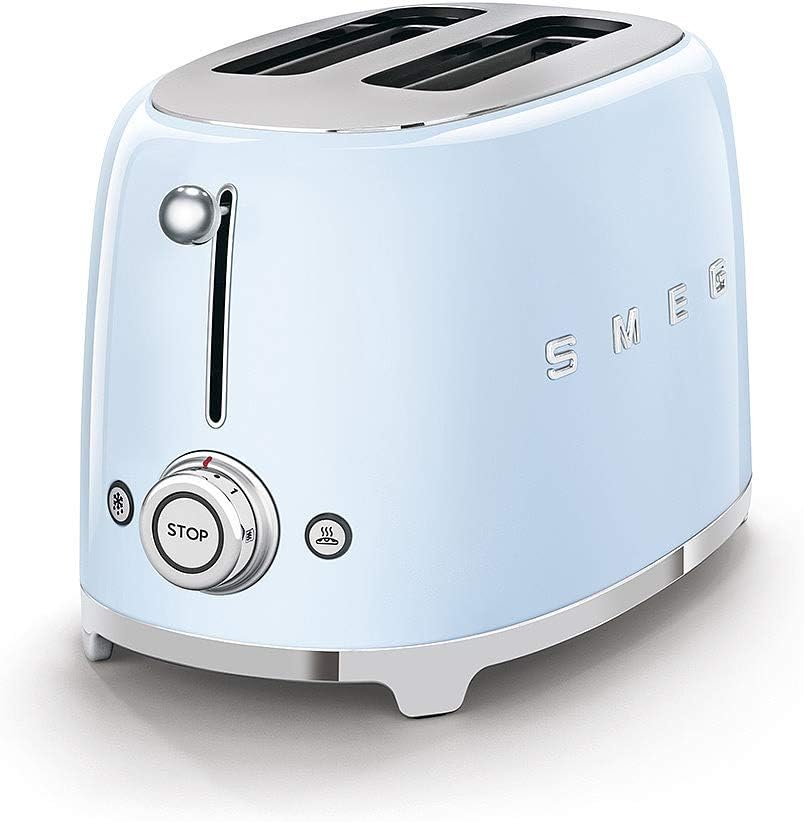 Smeg Toaster, 2 Scheiben, 50er Jahre, Blau, Pastellblau