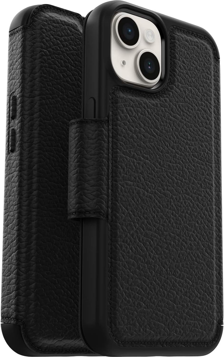OtterBox Strada Hülle für iPhone 14, stossfest, sturzsicher,Premium Lederfolio mit zwei Kartenhalter