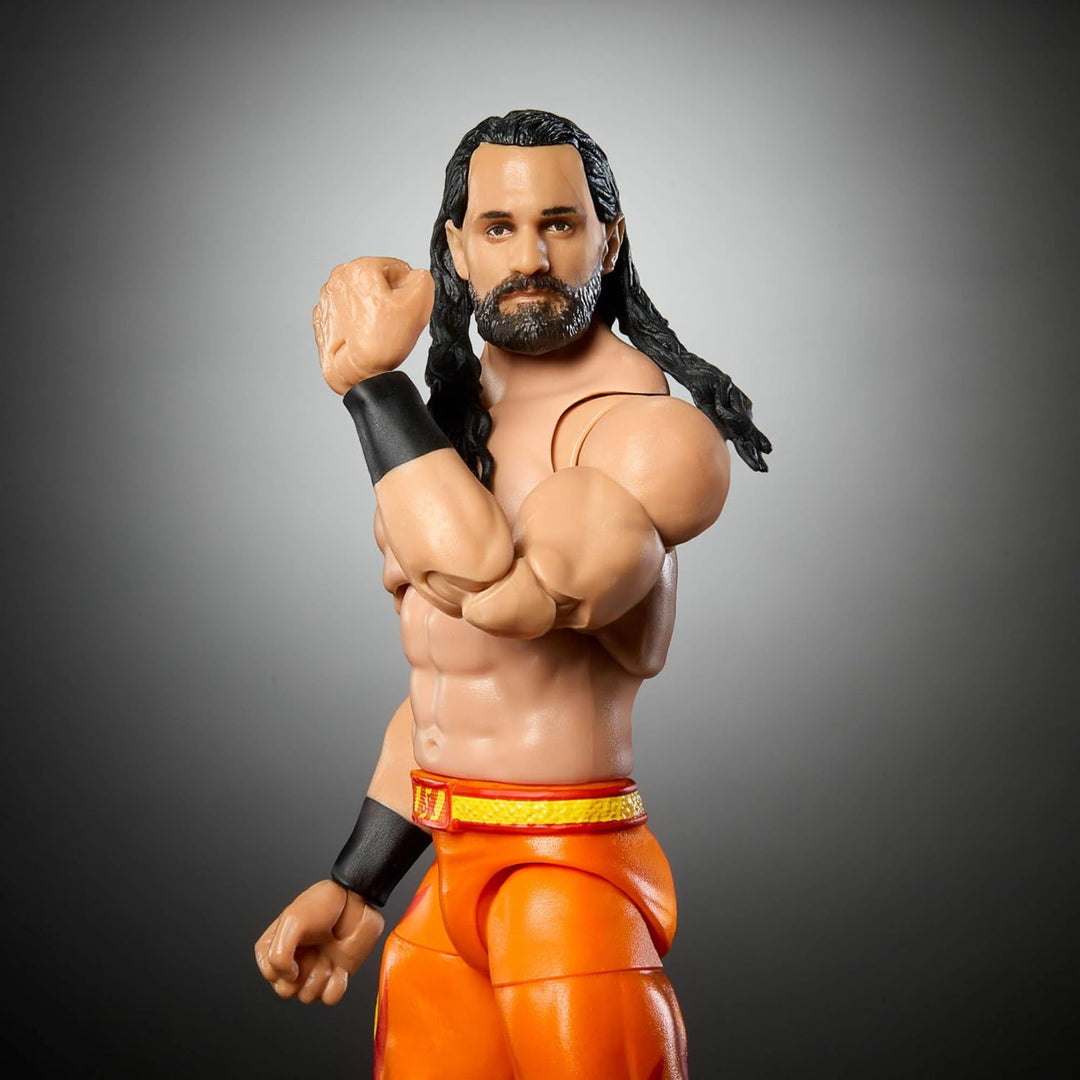 Mattel WWE Ultimate Edition Actionfigur Seth Rollins Fan TakeOver Sammelfigur mit austauschbarem Zub