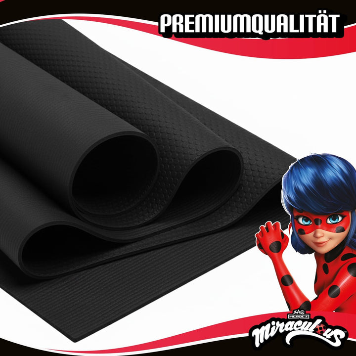 Miraculous Offiziell – Kinder Yoga- & Gymnastikmatte Ladybug & Tikki (60 × 150 × 0,5 cm) – Rutschfes