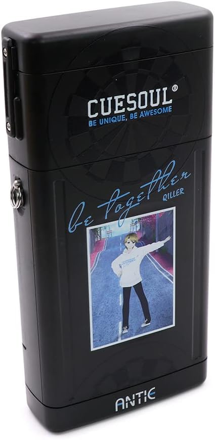 CUESOUL ANTIE Hard Dart Case, Hält 6 Dartpfeile mit Stahlspitze/Softspitze und zusätzliches Zubehör,