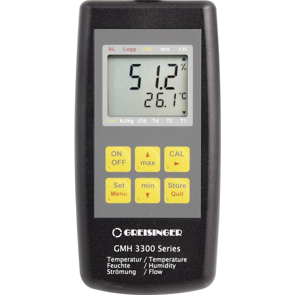 Greisinger 478450 GMH 3351 Feuchtigkeitsmessgerät (Hygrometer) 0% 100% RF Datenlogger Funktion