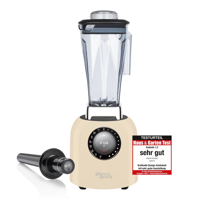 bianco di puro® Hochleistungsmixer Puro S Smoothie Maker 8 Mixprogramme 2 Liter Mixbehälter BPA-frei