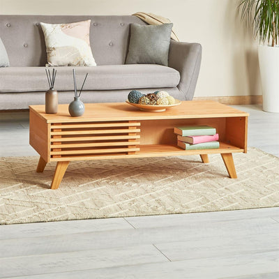 IDIMEX Couchtisch Sean, mit 2 Fächern in braun, eleganter Beistelltisch im skandinavischen Design, p