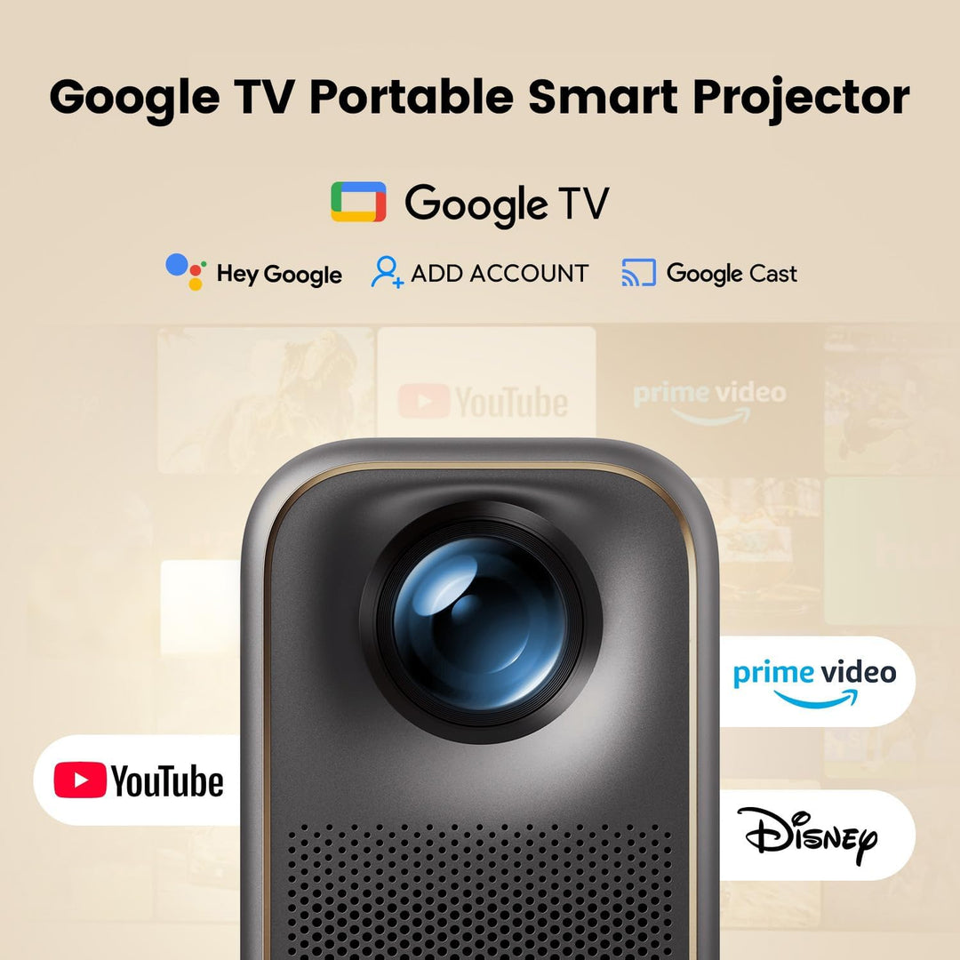Formovie Xming Page Two Beamer mit Google TV, 1080P, 4K unterstützt, WLAN, Bluetooth, Dolby Audio, M