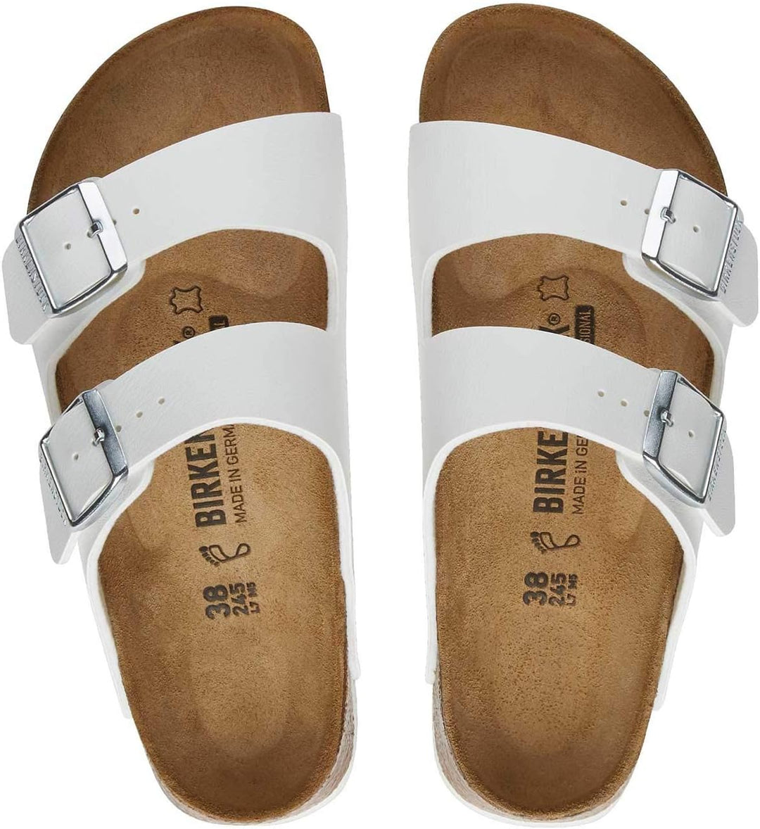 Birkenstock Arizona Prof BF Berufsschuhe Sandale 37 EU Schmal Weiss, 37 EU Schmal Weiss