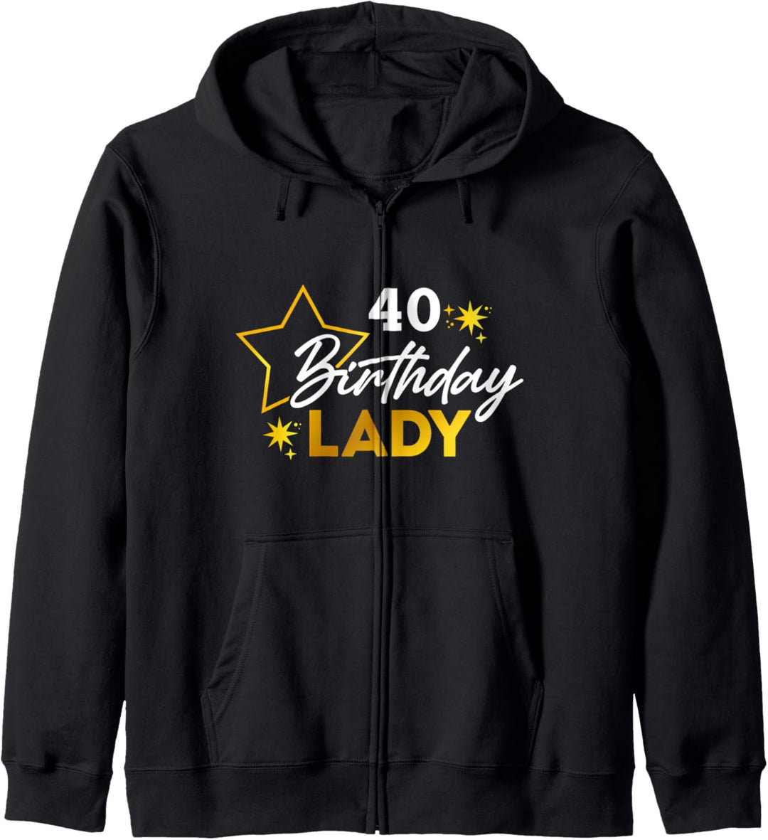 40ter Geburtstag Geschenk zum 40. Geburtstag für Frauen Kapuzenjacke