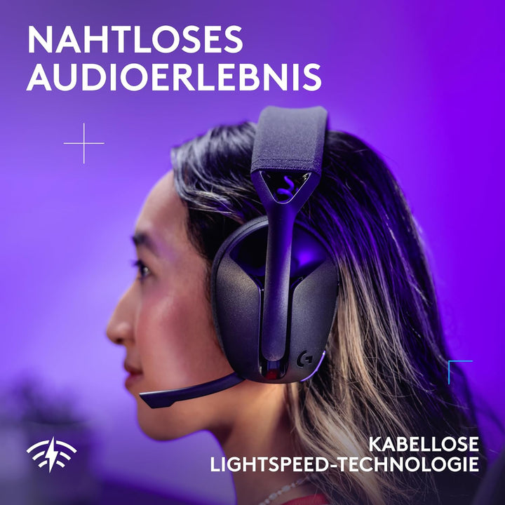 Logitech G G321 LIGHTSPEED kabelloses Bluetooth-Gaming-Headset, dynamischer Komfort und Passform, 16
