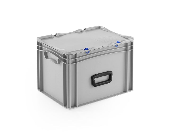 DIE BOX FABRIK Transportkoffer mit Tragegriff | Kunststoffkoffer zum Lagern und Transportieren | Wer