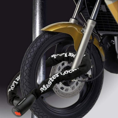 Master Lock 8292EURDPS Kettenschloss Motorrad [Schlüssel] [2 m Kette] - Motorcycle Chain Lock [Key]