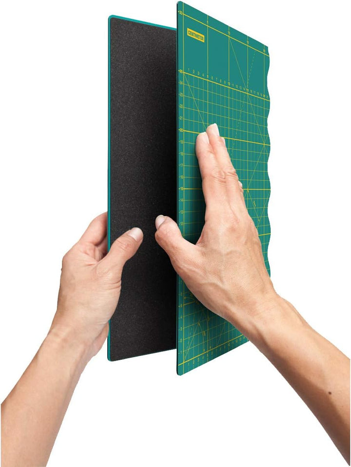 Olfa Schneidematte : Faltbare: A2, Vinyl, Grün, 31x44x1 cm, 31x44x1 cm