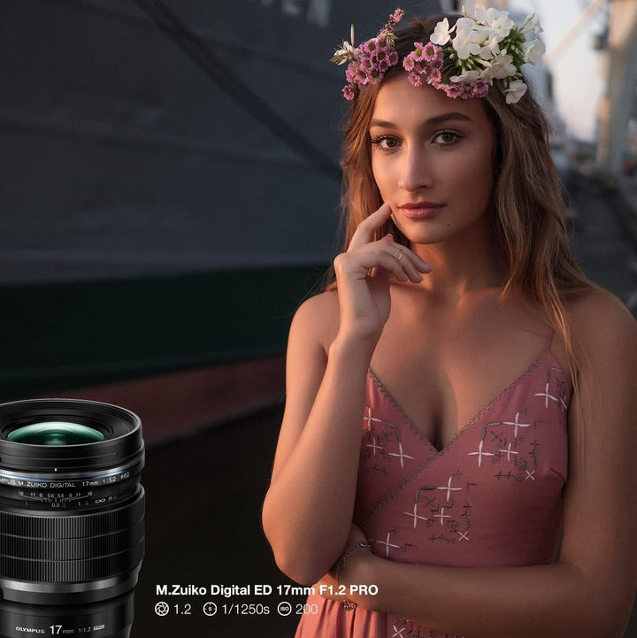 Olympus M.Zuiko Digital ED 17mm F1.2 PRO Objektiv, lichtstarke Festbrennweite, geeignet für alle MFT