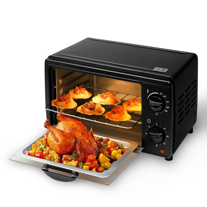 13 l, 700 W, elektrischer Mini-Ofen, kleiner Elektroofen, Mini-Einbauofen, freistehender Backofen, k