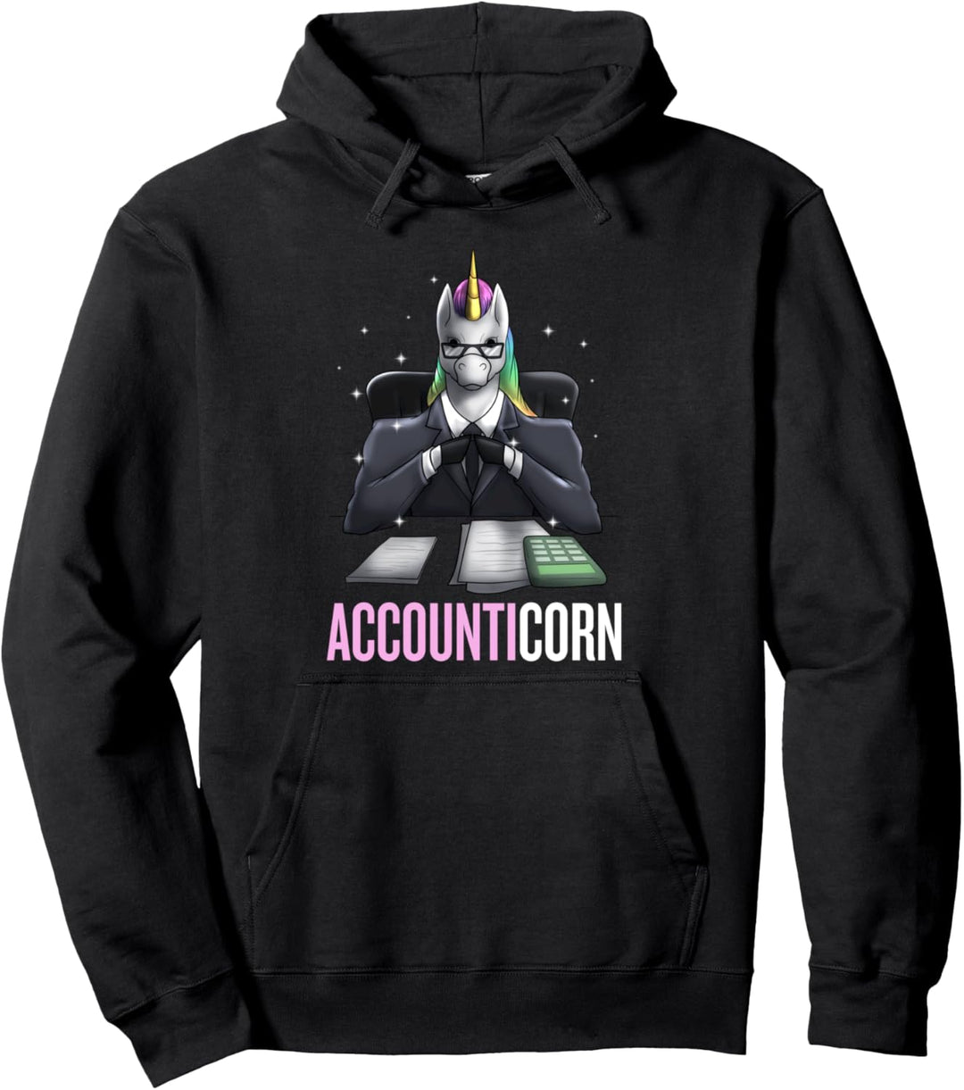 Unicorn Accountant Accounticorn CPA Kareer Wortspiel Buchhaltung Pullover Hoodie