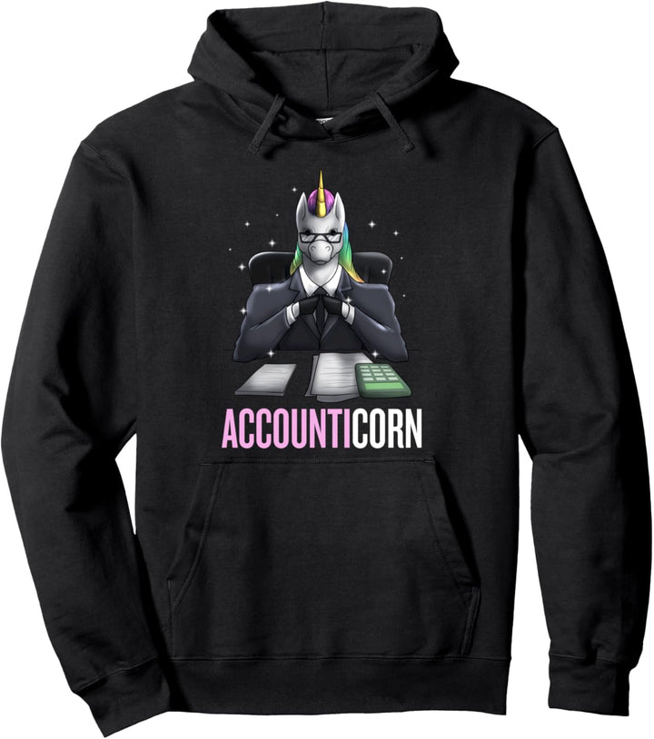 Unicorn Accountant Accounticorn CPA Kareer Wortspiel Buchhaltung Pullover Hoodie