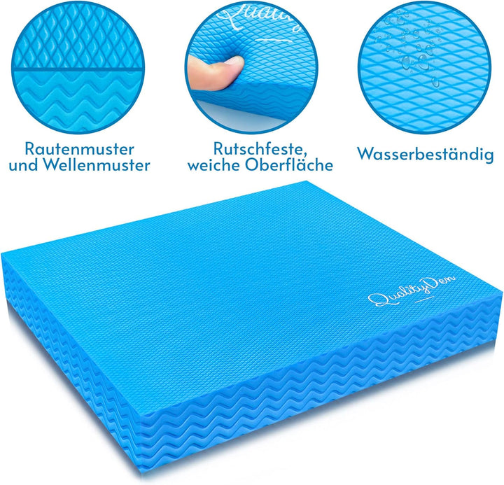 Quality Den Balance Pad, Rutschfester Weichschaum, Balancekissen für Stabilität und Koordination - H