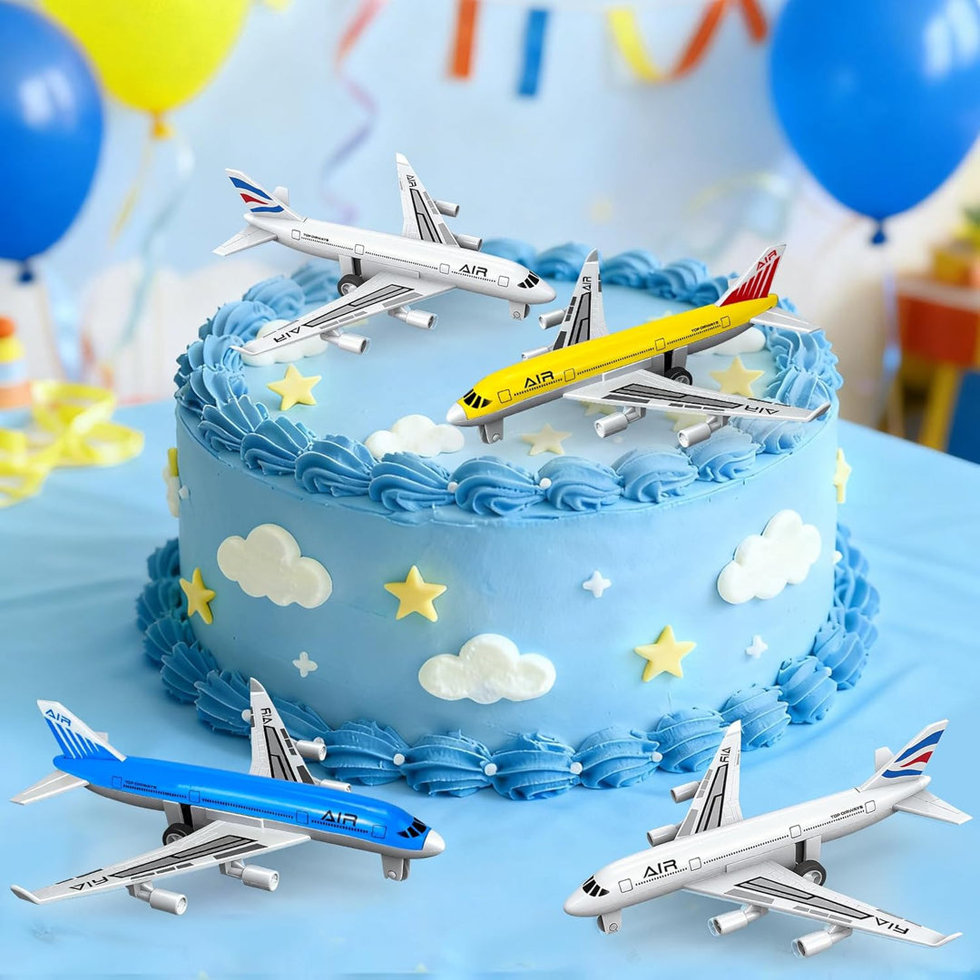 Flugzeug Spielzeug, Metall Pull Back Flugzeug Spielzeug für 3 4 5 6 Jahre Jungen Mädchen, Diecast Fl