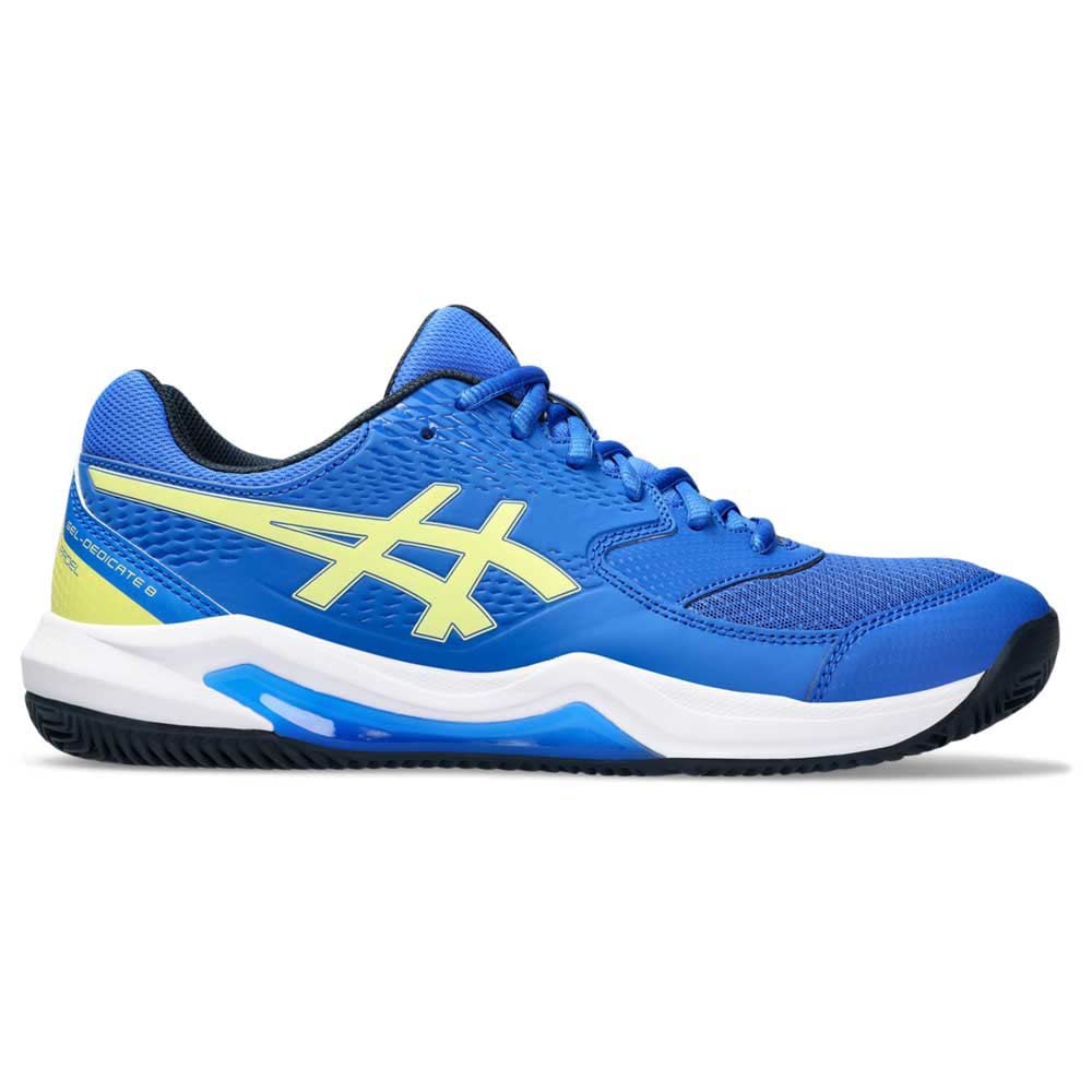 ASICS Dedicate 8 Mann Tennisschuhe Blau Weiss 39.5 EU Illusion Blue Glow Yellow, 39.5 EU Illusion Bl