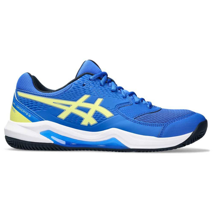 ASICS Dedicate 8 Mann Tennisschuhe Blau Weiss 39.5 EU Illusion Blue Glow Yellow, 39.5 EU Illusion Bl