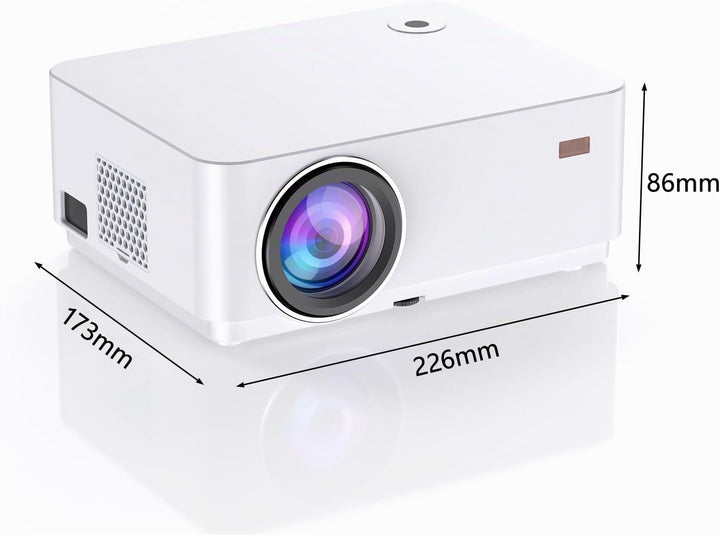 Beamer 4K Mit Android TV, SEWENS 800 ANSI WiFi Bluetooth Projektor, Autofokus und Keystone, Native 1