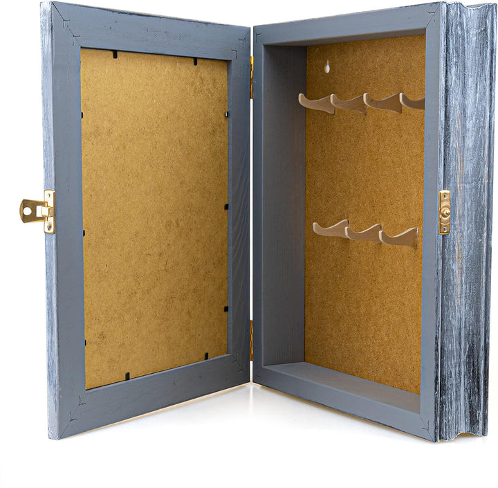 Schlüsselkasten aus Holz Hängeschrank mit Schlüsselbrett Wandorganizer für Schlüsselaufbewahrung Sch