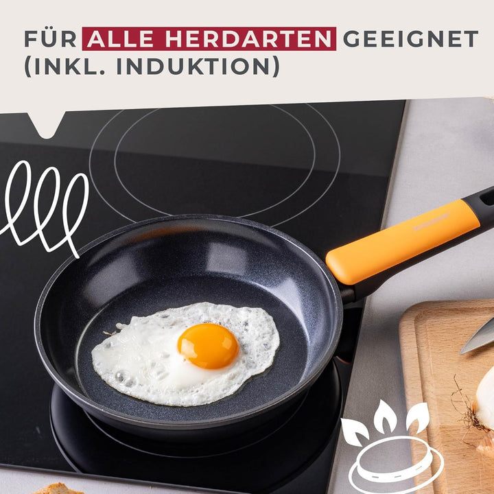 Fackelmann Bratpfanne Soft – Ø 20 cm aus geschmiedetem Aluminium, mit Greblon CK2 Ceramic Beschichtu