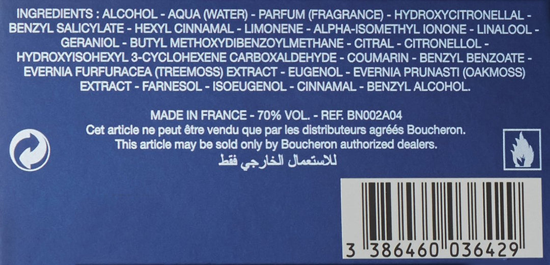 Boucheron pour homme / men, Eau de Parfum, Vaporisateur / Spray 100 ml, 1er Pack (1 x 100 ml)