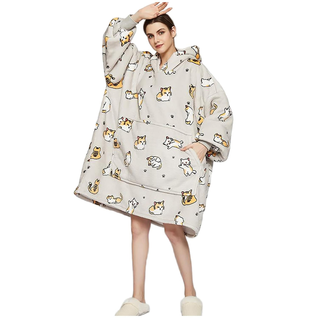 Übergrosse Hoodie Sweatshirt, Original Decke Sweatshirt, super weiche gemütliche warme komfortable R