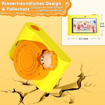 Kinderkamera, 3,0 Zoll Touchscreen Kinder Kamera, 48MP 1080P Digitalkamera Kinder, WiFi & USB fotoap