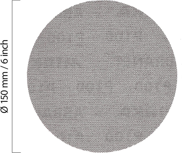 Mirka Abranet Netz-Schleifscheiben Ø 150 mm Klett / Korn P600 / 50 Stk / zum Schleifen von Holz, Spa