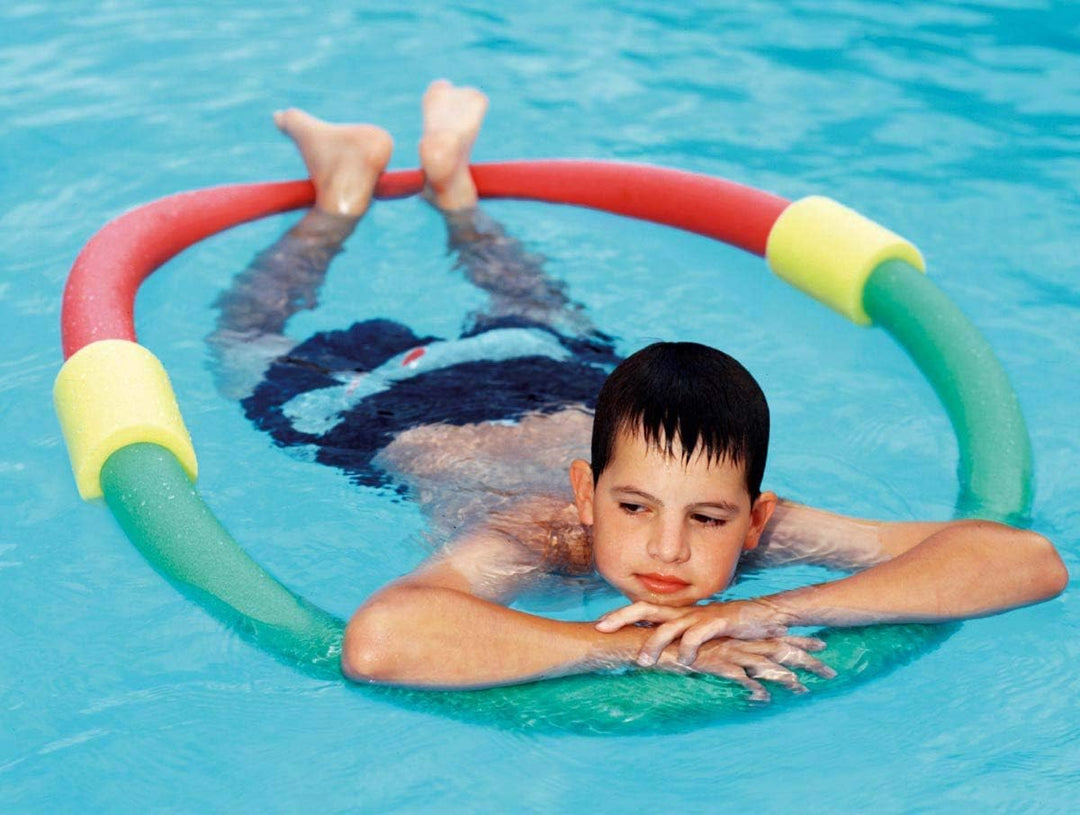 Schwimmnudel Poolnudel 2er Set 160 cm Noodle | 9 Farben zur Auswahl Blau,Gelb,Grün,Rosa,Rot, Blau,Ge