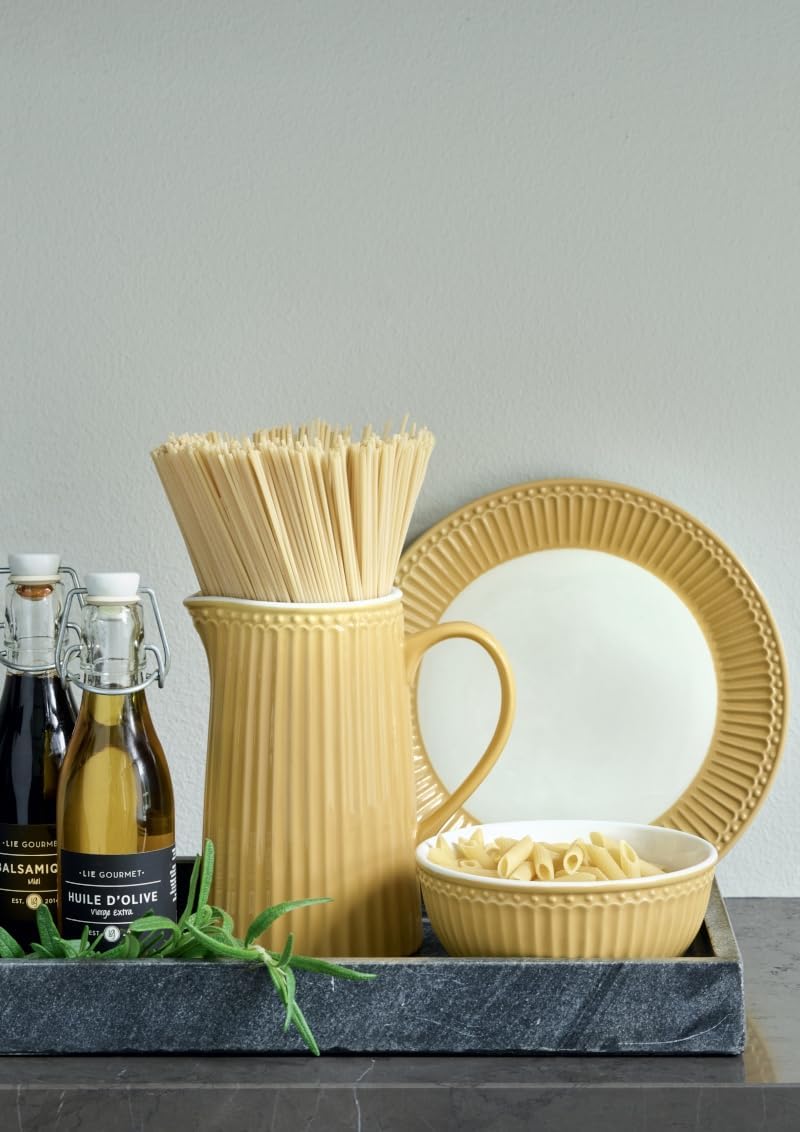 GreenGate - Teller, Frühstücksteller, Kuchenteller - Alice - Honey Mustard - 23 cm