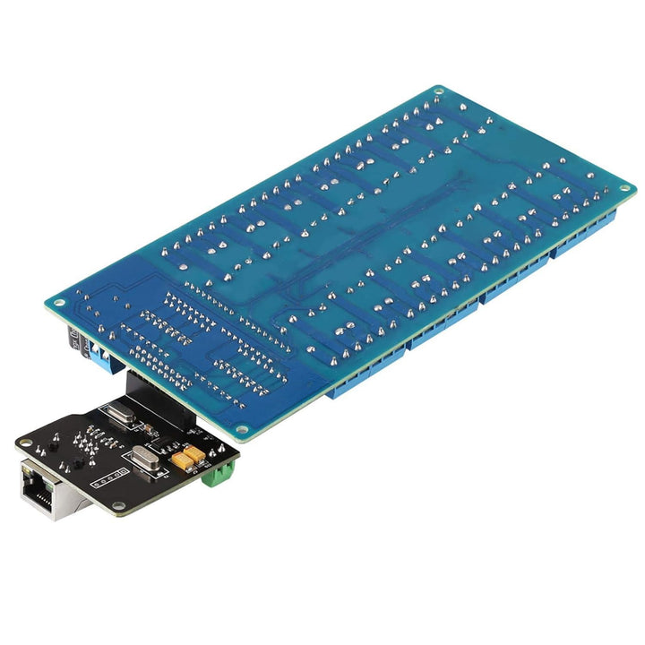 Ethernet-Steuermodul LAN WAN-Netzwerk Web-Server RJ45-Port + 16-Kanal-Relais-Controller-Karte