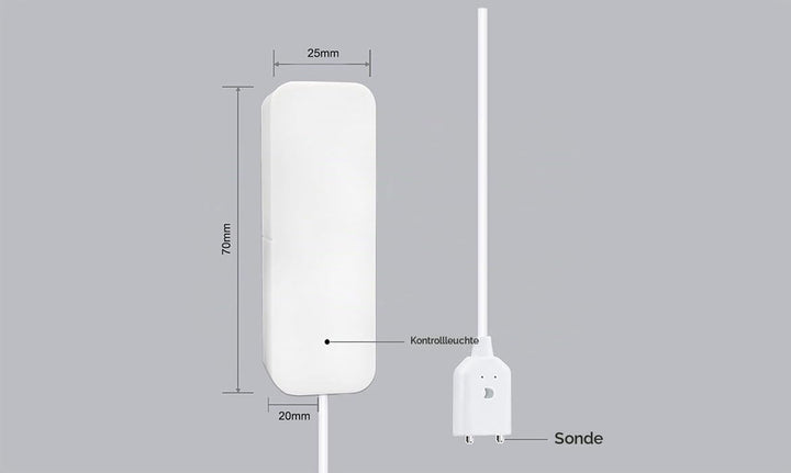 Sone Smart One Wasseralarmsensor mit WiFi, Batteriebetrieb, Smart Life/Tuya App kompatibel mit Alexa