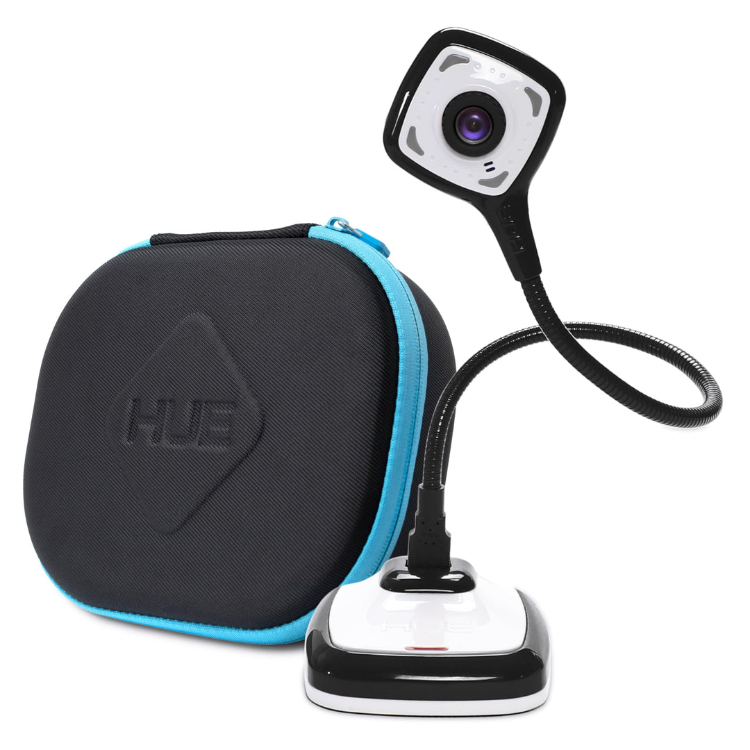 HUE HD Pro Flexible USB Video und Dokumentenkamera (Kamera in Schwarz mit Tragetasche in Schwarz), K