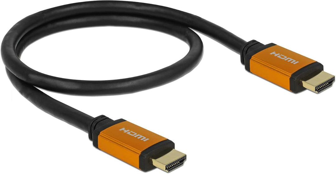 Delock Hochwertiges 8K HDMI Kabel @60Hz 48 Gbps, 0,50 m Länge, Ultra HD2, 4K@120Hz, eARC, UHDTV, HDR