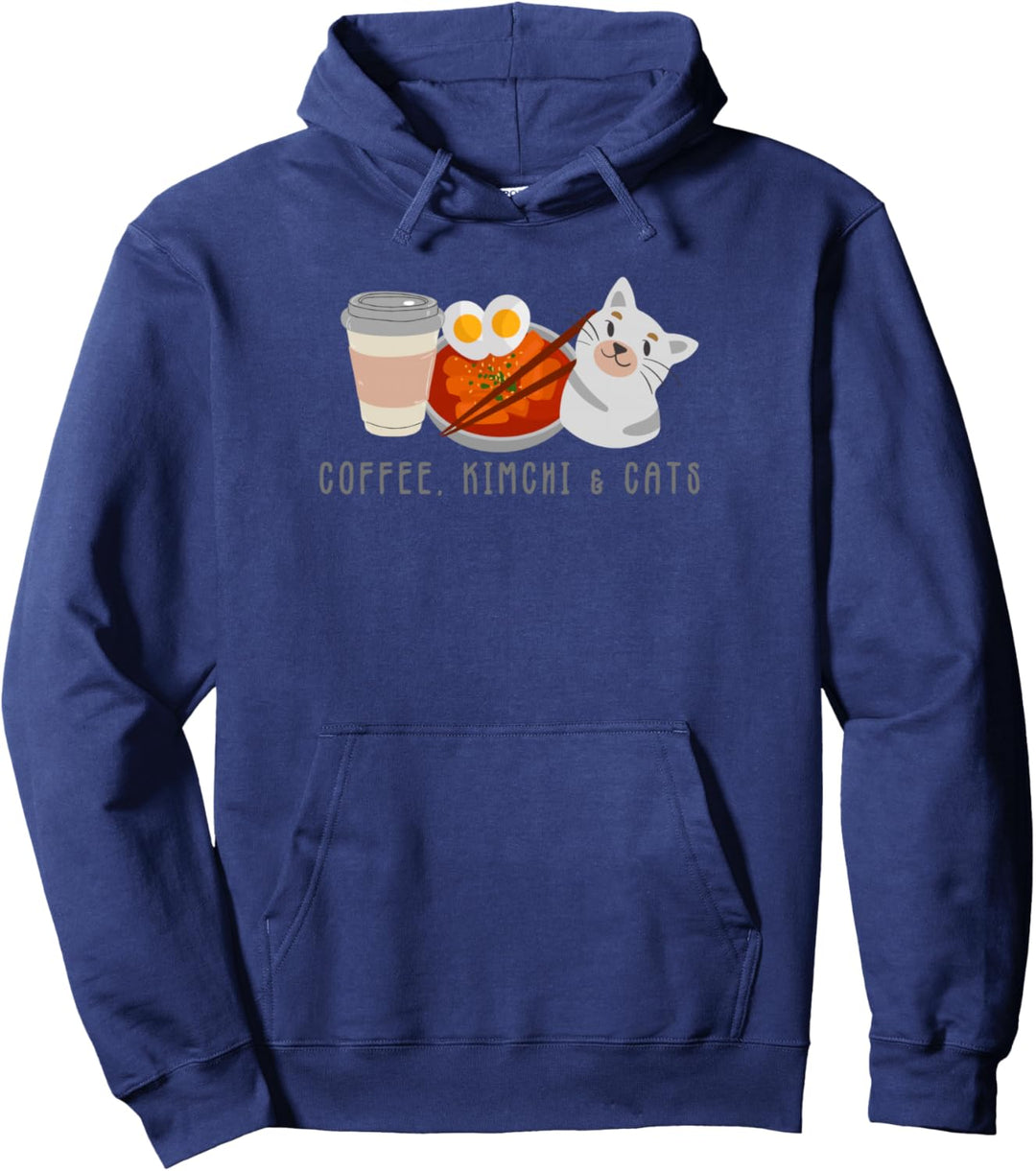 Coffee Kimchi Cats Cute I Love Kimchi Südkorean Kpop T Pullover Hoodie
