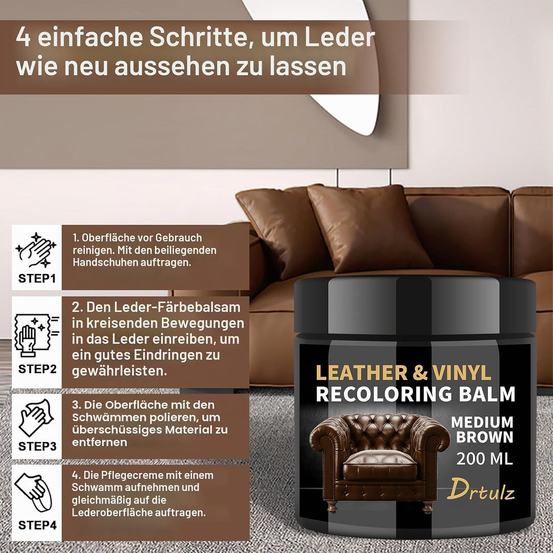 Leder Reparatur Set Schwarz, Lederpflege Für Ledercouch, Für Vinyl Möbel, Sofa, Autositze, Schuhe Fü