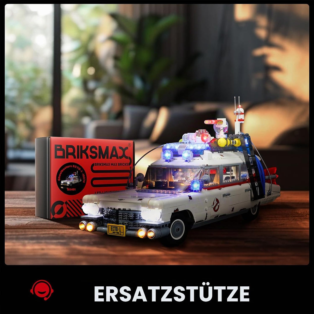 BRIKSMAX Led Beleuchtungsset für Lego Creator Ghostbusters™ ECTO-1 - Compatible with Lego 10274 Baus